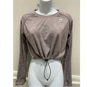 💜Gymshark Drawstring Top In Beet💜